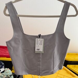 H&M Gray Crop Top